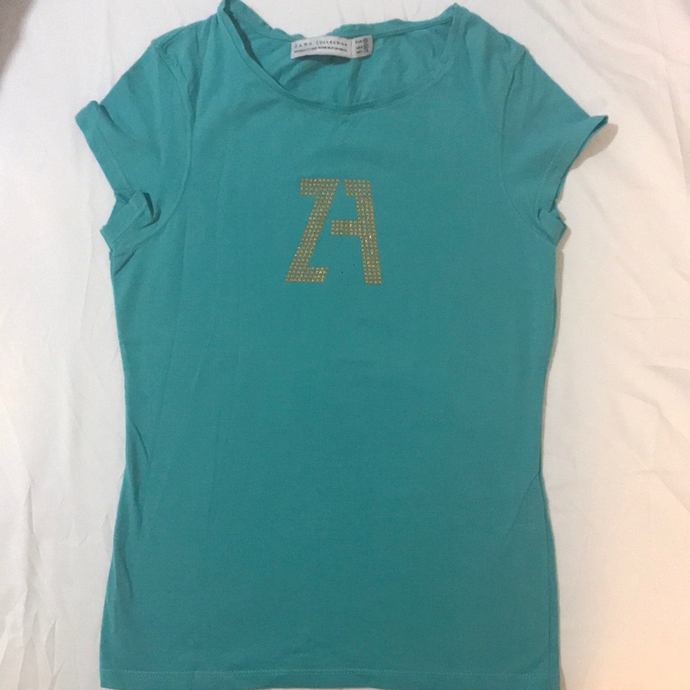 Zara Collection green top
